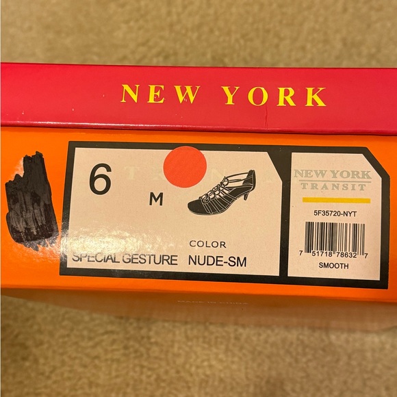 NIB New York Transit Women’s Special Gesture Dress Sandals Size 6M - Picture 9 of 9
